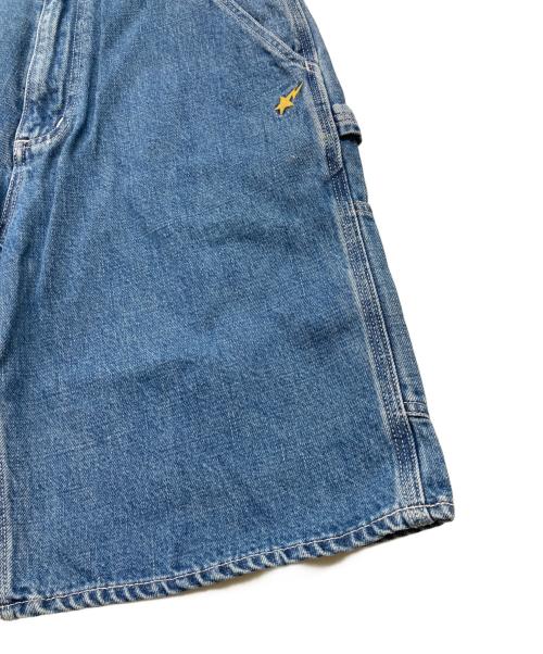 A BATHING APE（アベイシングエイプ）A BATHING APE (ア ベイシング エイプ) デニムハーフパンツ インディゴ サイズ:M 未使用品の古着・服飾アイテム