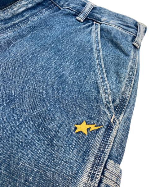 A BATHING APE（アベイシングエイプ）A BATHING APE (ア ベイシング エイプ) デニムハーフパンツ インディゴ サイズ:M 未使用品の古着・服飾アイテム
