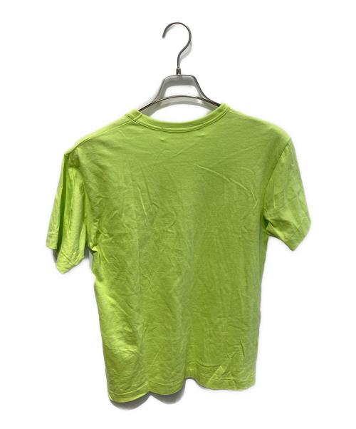 PLAY COMME des GARCONS（プレイコムデギャルソン）PLAY COMME des GARCONS (プレイコムデギャルソン) ハートワッペンTEE 黄緑 サイズ:Mの古着・服飾アイテム