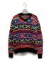 POLO RALPH LAUREN（ポロ・ラルフローレン）の古着「ネイティブ柄ニット」｜ブルー×レッド