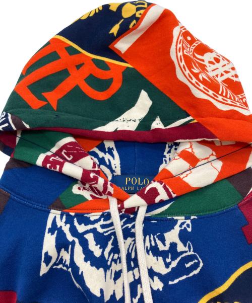 POLO RALPH LAUREN（ポロ・ラルフローレン）POLO RALPH LAUREN (ポロ・ラルフローレン) Pennant Print Fleece Hoodie マルチカラー サイズ:SIZE S 未使用品の古着・服飾アイテム
