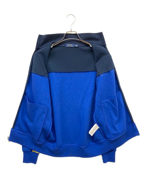 POLO RALPH LAUREN（ポロ・ラルフローレン）POLO RALPH LAUREN (ポロ・ラルフローレン) CP-93 Double-Knit Track Jacket ブルー×イエロー サイズ:Sの古着・服飾アイテム
