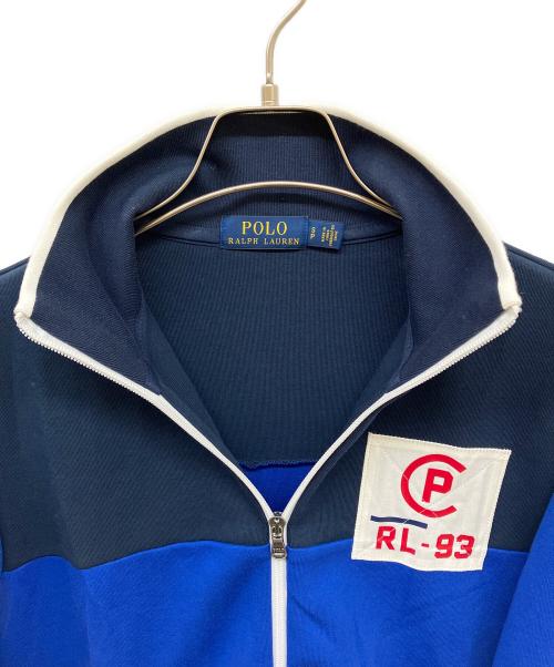 POLO RALPH LAUREN（ポロ・ラルフローレン）POLO RALPH LAUREN (ポロ・ラルフローレン) CP-93 Double-Knit Track Jacket ブルー×イエロー サイズ:Sの古着・服飾アイテム