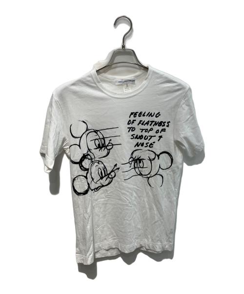 COMME des GARCONS SHIRT（コムデギャルソンシャツ）COMME des GARCONS SHIRT (コムデギャルソンシャツ) DISNEY (ディズニー) Tシャツ　W21105 ホワイト サイズ:Sの古着・服飾アイテム