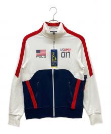 POLO RALPH LAUREN（ポロ・ラルフローレン）の古着「トラックジャケット」｜ホワイト×ネイビー