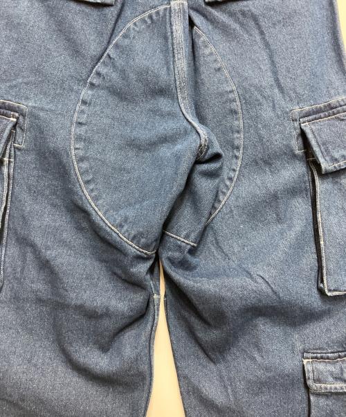 A BATHING APE（ア ベイシング エイプ）A BATHING APE (ア ベイシング エイプ) MULTI POCKET LOOSE FIT CARGO DENIM/マルチポケットルーズフィットカーゴデニム インディゴ サイズ:Sの古着・服飾アイテム
