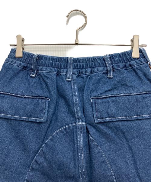 A BATHING APE（ア ベイシング エイプ）A BATHING APE (ア ベイシング エイプ) MULTI POCKET LOOSE FIT CARGO DENIM/マルチポケットルーズフィットカーゴデニム インディゴ サイズ:Sの古着・服飾アイテム