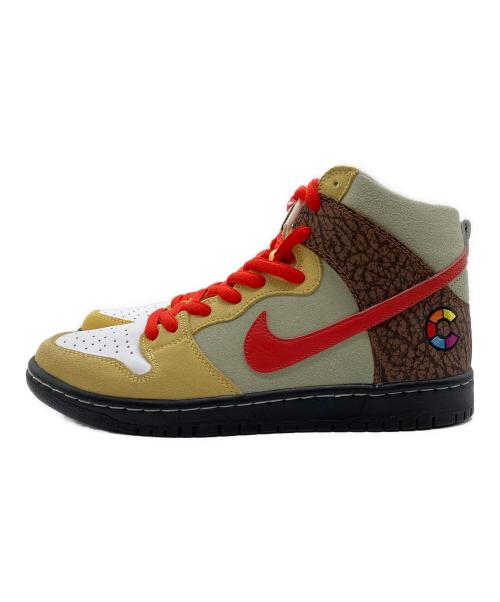 NIKE SB（ナイキエスビー）NIKE SB (ナイキエスビー) COLOR SKATES (カラースケーツ) Dunk High （ダンクハイ） TOPAZ GOLD/CHILE RED サイズ:27の古着・服飾アイテム