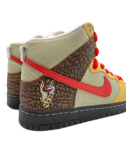 NIKE SB（ナイキエスビー）NIKE SB (ナイキエスビー) COLOR SKATES (カラースケーツ) Dunk High （ダンクハイ） TOPAZ GOLD/CHILE RED サイズ:27の古着・服飾アイテム