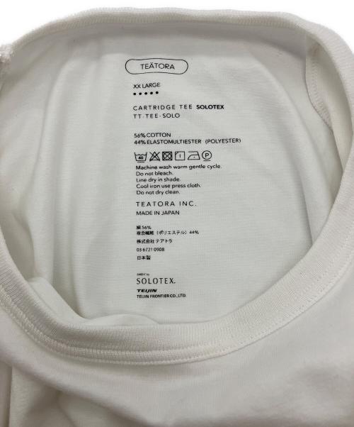 teatora（テアトラ）teatora (テアトラ) CARTRIDGE TEE S/S - SOLOTEX ホワイト サイズ:XXLの古着・服飾アイテム