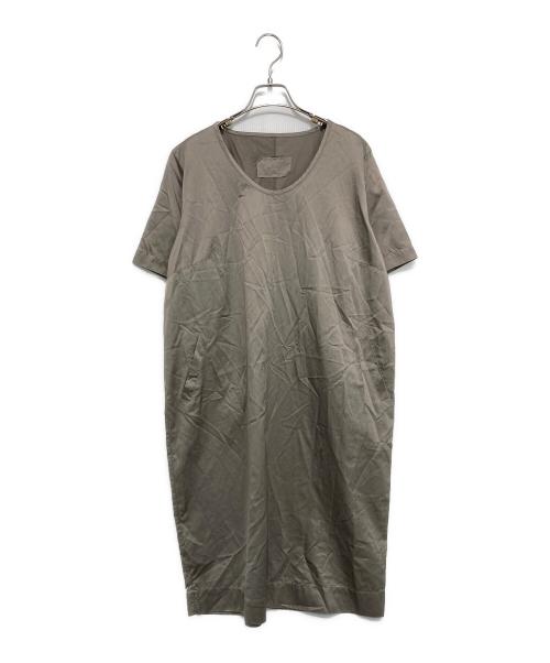 private 02 04（プライベート 02 04）private 02 04 (プライベート 02 04) シルクコットンサテンワンピース ベージュ サイズ:3の古着・服飾アイテム