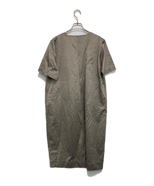 private 02 04（プライベート 02 04）private 02 04 (プライベート 02 04) シルクコットンサテンワンピース ベージュ サイズ:3の古着・服飾アイテム