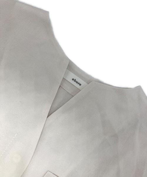 ebure（エブール）ebure (エブール) ドライウールジョーゼットブラウス アイボリー サイズ:38の古着・服飾アイテム