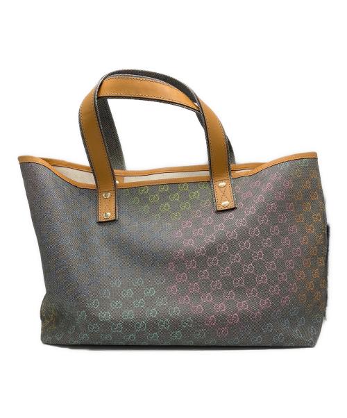 GUCCI（グッチ）GUCCI (グッチ) GGスプリーム シェリーライン トートバッグ グレーの古着・服飾アイテム