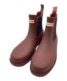 HUNTER（ハンター）の古着「サイドゴアレインブーツ」｜ボルドー