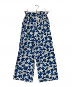 Demi-Luxe Beamsデミルクス ビームス）の古着「コットンシルク ギャザーパンツ」｜ブルー