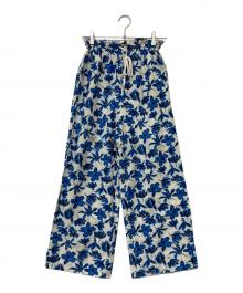 Demi-Luxe Beams（デミルクス ビームス）の古着「コットンシルク ギャザーパンツ」｜ブルー