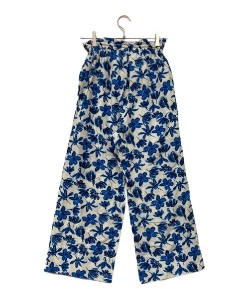 Demi-Luxe Beams（デミルクス ビームス）Demi-Luxe BEAMS (デミルクス ビームス) コットンシルク ギャザーパンツ ブルー サイズ:38の古着・服飾アイテム