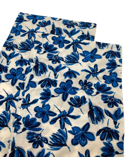 Demi-Luxe Beams（デミルクス ビームス）Demi-Luxe BEAMS (デミルクス ビームス) コットンシルク ギャザーパンツ ブルー サイズ:38の古着・服飾アイテム