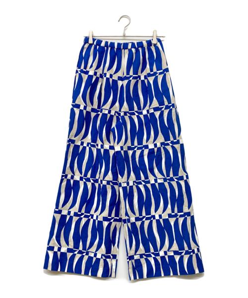CURRENTAGE（カレンテージ）CURRENTAGE (カレンテージ) 総柄パンツ ブルー サイズ:1 未使用品の古着・服飾アイテム