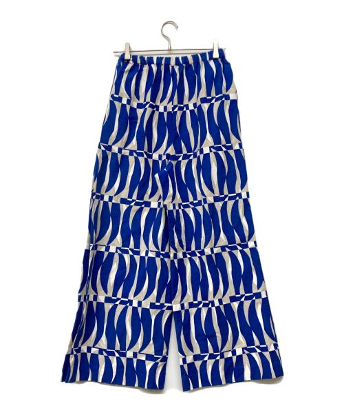 CURRENTAGE（カレンテージ）CURRENTAGE (カレンテージ) 総柄パンツ ブルー サイズ:1 未使用品の古着・服飾アイテム