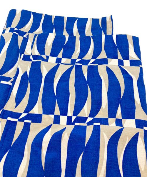 CURRENTAGE（カレンテージ）CURRENTAGE (カレンテージ) 総柄パンツ ブルー サイズ:1 未使用品の古着・服飾アイテム