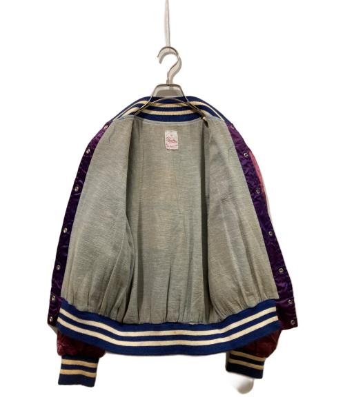 fitt bro（フィットブロー）fitt bro (フィットブロー) サテンスタジャン パープル サイズ:Sの古着・服飾アイテム