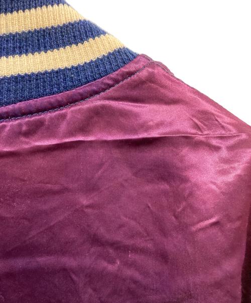 fitt bro（フィットブロー）fitt bro (フィットブロー) サテンスタジャン パープル サイズ:Sの古着・服飾アイテム