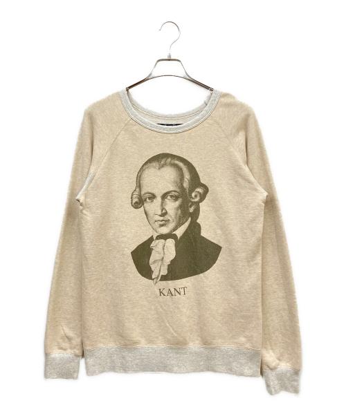 SASQUATCHfabrix.（サスクワッチファブリックス）SASQUATCHfabrix. (サスクワッチファブリックス) KANT ラグランスウェット ベージュ×グレー サイズ:Mの古着・服飾アイテム