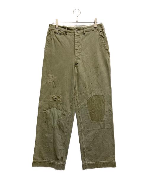BOWWOW（バウワウ）BOWWOW (バウワウ) M43 HBT COMBAT TROUSERS オリーブ サイズ:Mの古着・服飾アイテム