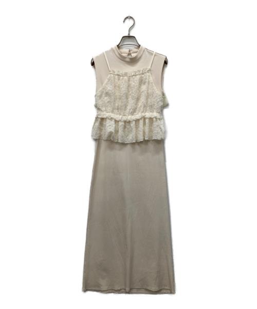Lily Brown（リリーブラウン）Lily Brown (リリーブラウン) ビスチェセットカットワンピース アイボリー サイズ:Freeの古着・服飾アイテム