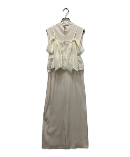 Lily Brown（リリーブラウン）Lily Brown (リリーブラウン) ビスチェセットカットワンピース アイボリー サイズ:Freeの古着・服飾アイテム