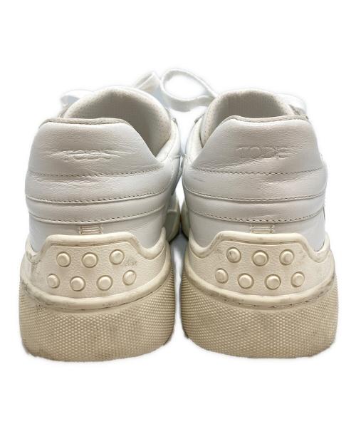 TOD'S（トッズ）TOD'S (トッズ) レザースニーカー ホワイト サイズ:37の古着・服飾アイテム