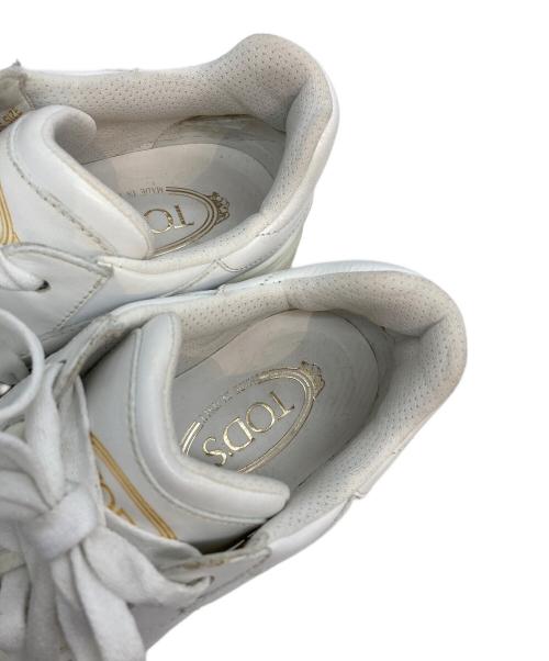 TOD'S（トッズ）TOD'S (トッズ) レザースニーカー ホワイト サイズ:37の古着・服飾アイテム