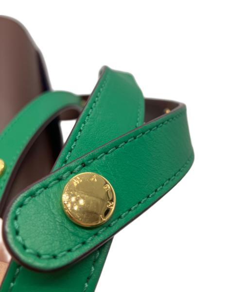 MARNI（マルニ）MARNI (マルニ) カーフスキントランクショルダーバッグ　TRUNK　トランク ブルーの古着・服飾アイテム