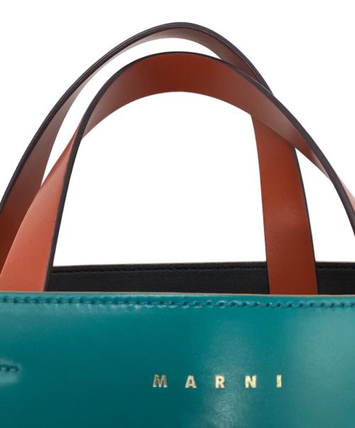 MARNI（マルニ）MARNI (マルニ) MUSEO 2WAYトートバッグ ブルーの古着・服飾アイテム