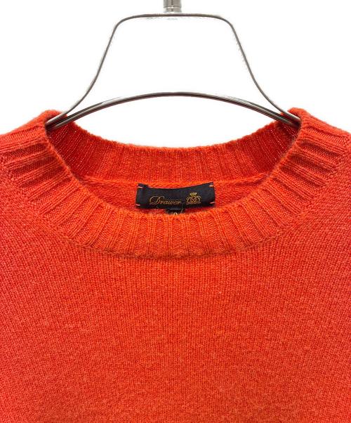 DRAWER（ドゥロワー）DRAWER (ドゥロワー) カシミヤニット オレンジ サイズ:2の古着・服飾アイテム