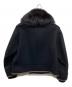 DRAWER (ドゥロワー) ウールメルトン ファーカラーブルゾン ブラック サイズ:38：35000円