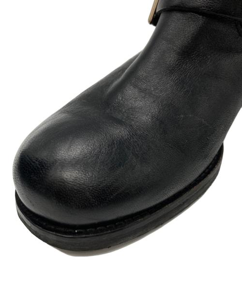 JIMMY CHOO（ジミーチュウ）JIMMY CHOO (ジミーチュウ) バイカーブーツ ブラック サイズ:371/2の古着・服飾アイテム