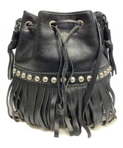 中古・古着通販】NOMADIS (ノマディス) CREW PRT レザー巾着ショルダー