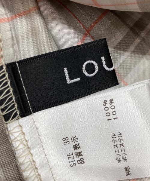 LOUNIE（ルーニー）LOUNIE (ルーニー) フリルチェックシャツ ベージュ サイズ:38 未使用品の古着・服飾アイテム