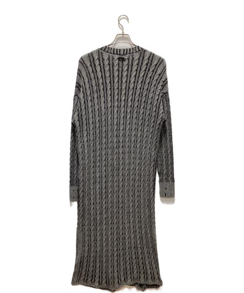 DIESEL（ディーゼル）DIESEL (ディーゼル) ロングニットカーディガン グレー サイズ:ＸＳの古着・服飾アイテム