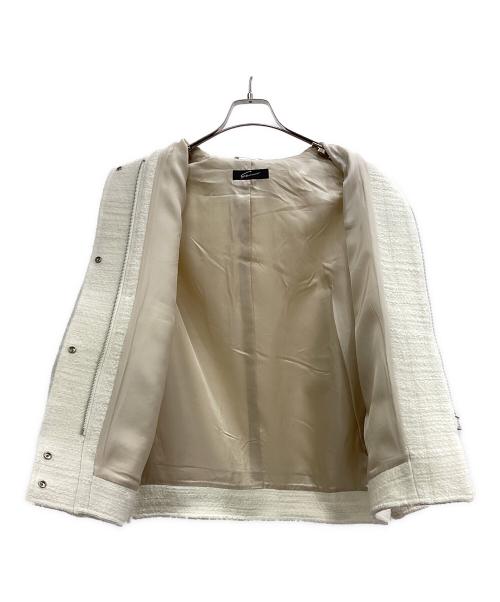 STUNNING LURE（スタニングルアー）STUNNING LURE (スタニングルアー) ループツィードブルゾン アイボリー サイズ:1の古着・服飾アイテム