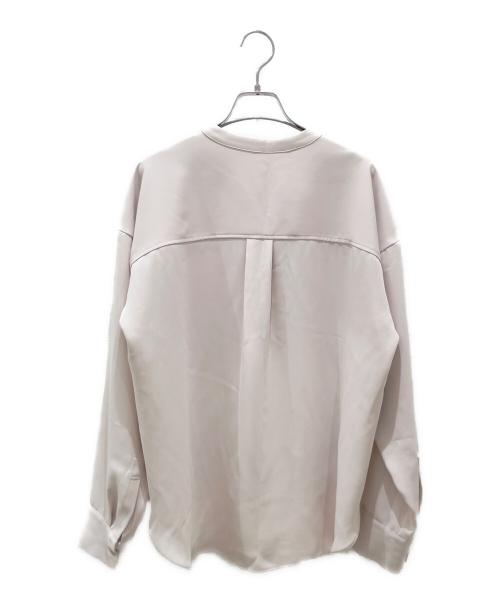 Noble（ノーブル）Noble (ノーブル) ワークディテールドレープシャツ ベージュ サイズ:freeの古着・服飾アイテム