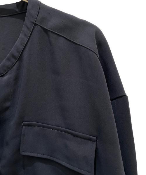 Noble（ノーブル）Noble (ノーブル) ワークディテールドレープシャツ ネイビー サイズ:Freeの古着・服飾アイテム