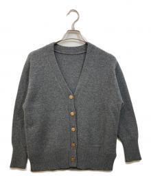 NOLLEY'S（ノーリーズ）の古着「カシミヤ混MUSICゆったりVネックカーディガン」｜グレー