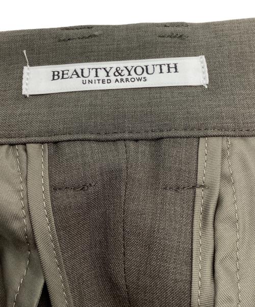 BEAUTY&YOUTH（ビューティーアンドユース）BEAUTY&YOUTH (ビューティーアンドユース) ポプリン 2タック ラップパンツ グレー サイズ:XSの古着・服飾アイテム