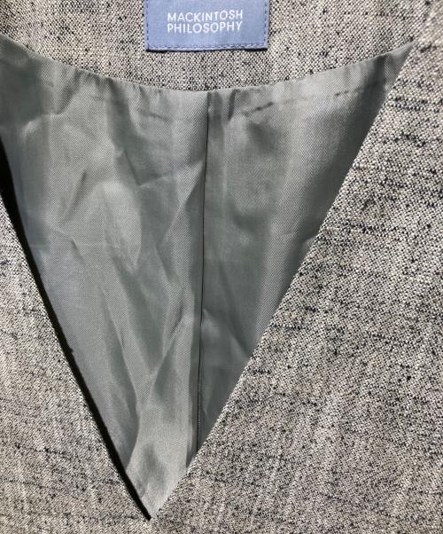 MACKINTOSH PHILOSOPHY（マッキントッシュ フィロソフィー）MACKINTOSH PHILOSOPHY (マッキントッシュ フィロソフィー) GREY LABEL ツイードジャンパースカート グレー サイズ:2の古着・服飾アイテム