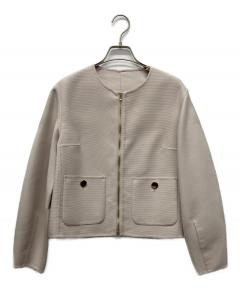 中古・古着通販】ANAYI (アナイ) ノーカラーコート ベージュ サイズ:36