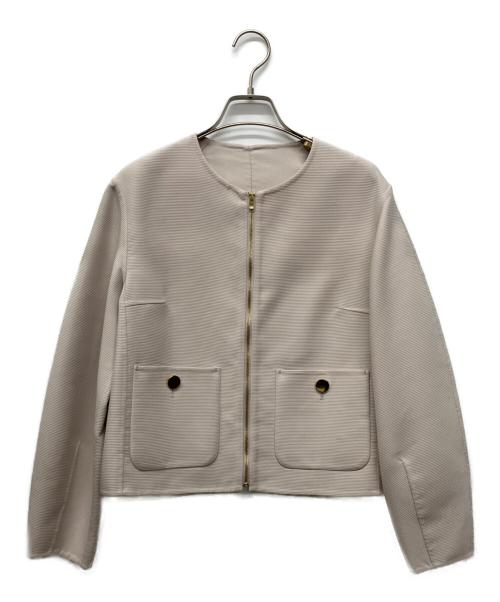 ANAYI（アナイ）ANAYI (アナイ) パールグログランショートコート グレー サイズ:38 未使用品の古着・服飾アイテム